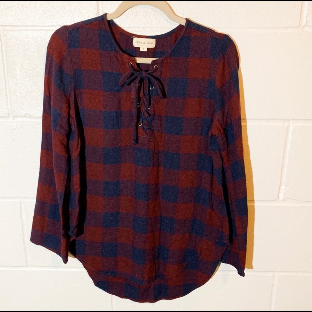 Anthropologie Cloth and Stone Flannel